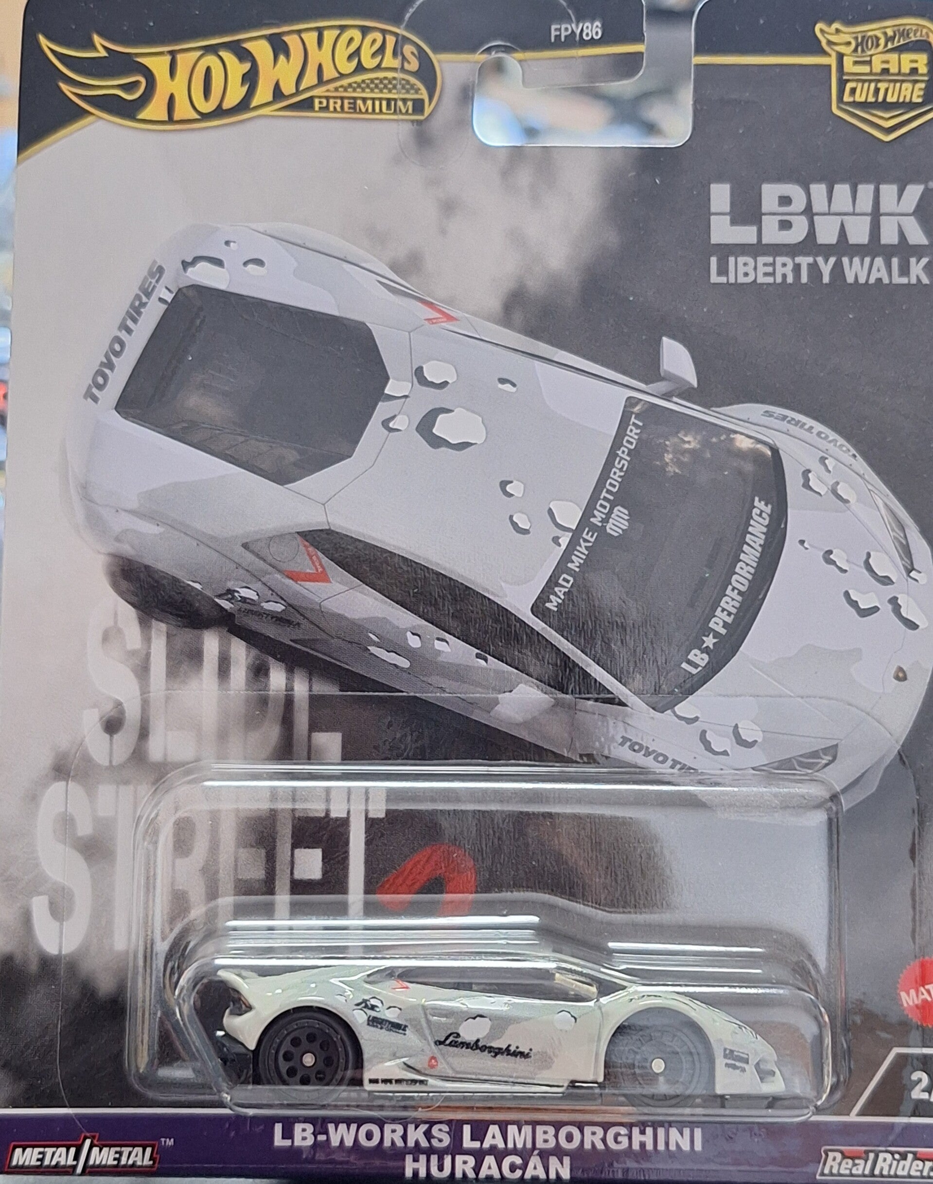 Hotwheels Slide Street 2 LB Works Lamborghini Huracan