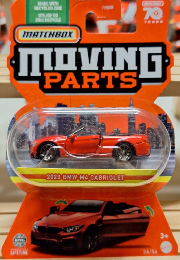 Matchbox Moving Parts 70 2020 BMW M4 Cabriolet