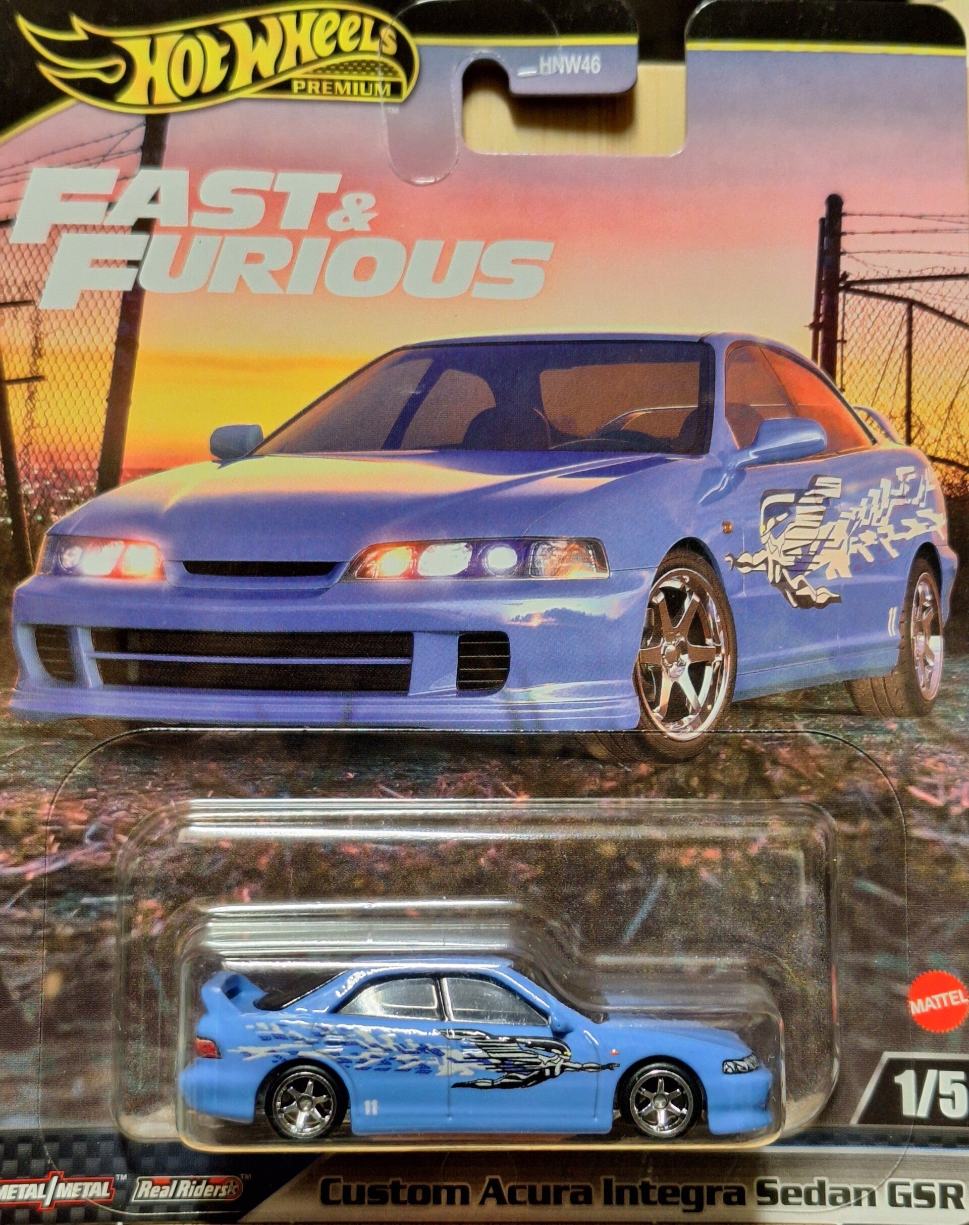 Hotwheels F&F 2024 Custom Acura Integra Sedan GSR