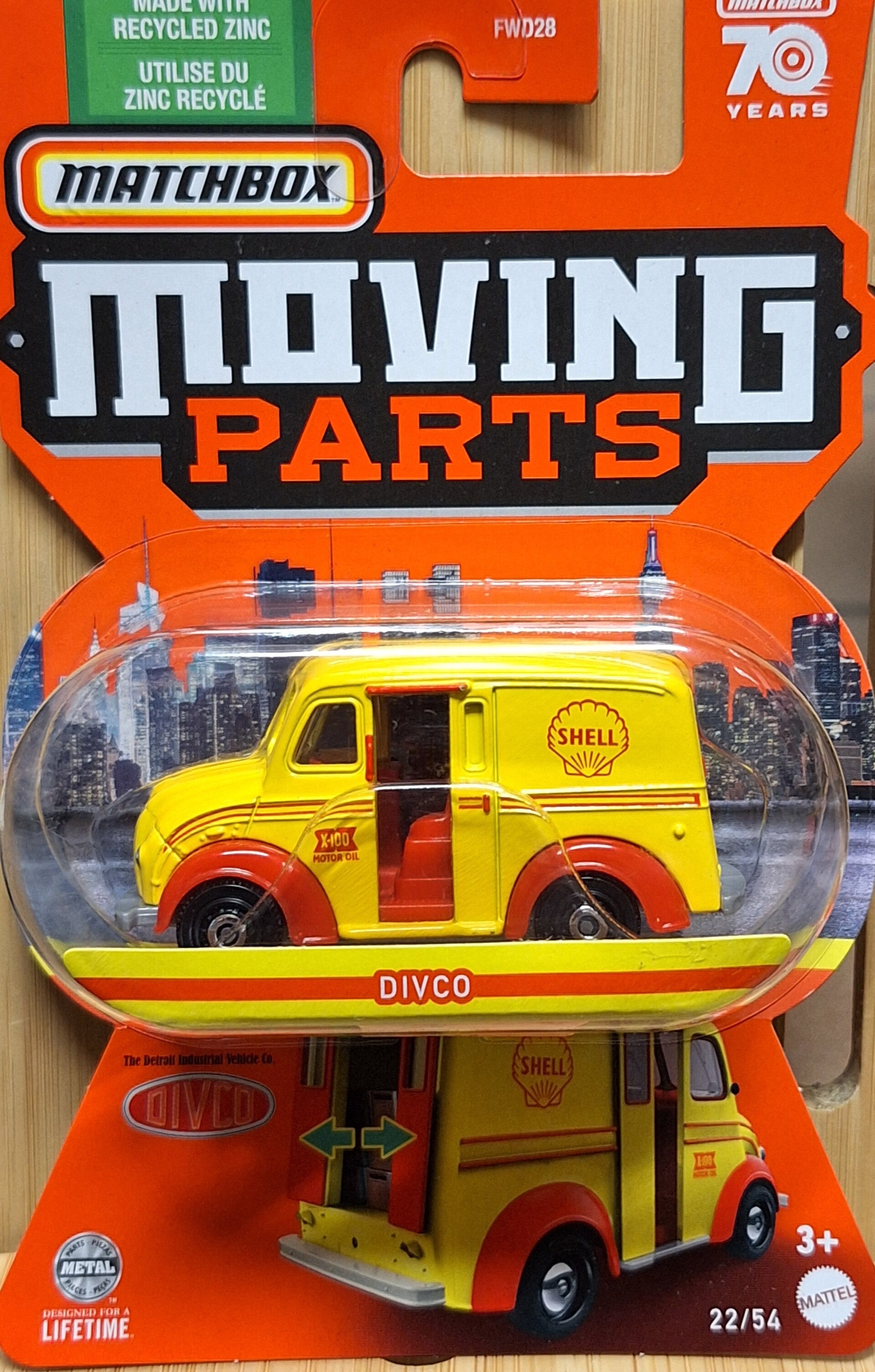 Matchbox Moving Parts Divco Shell