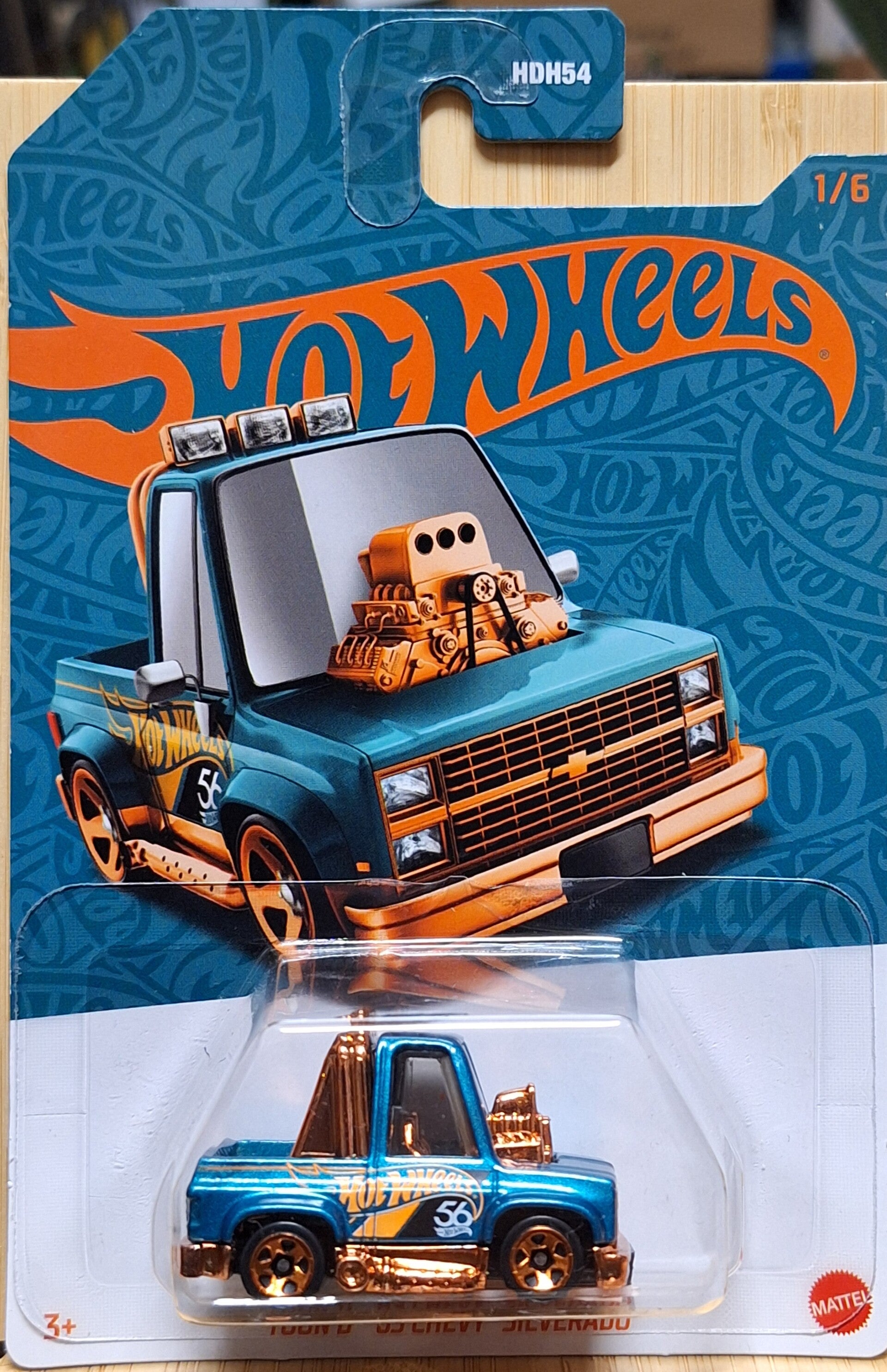 Hotwheels Pearl Chrome Green toon'd '83 Chevy Silverado