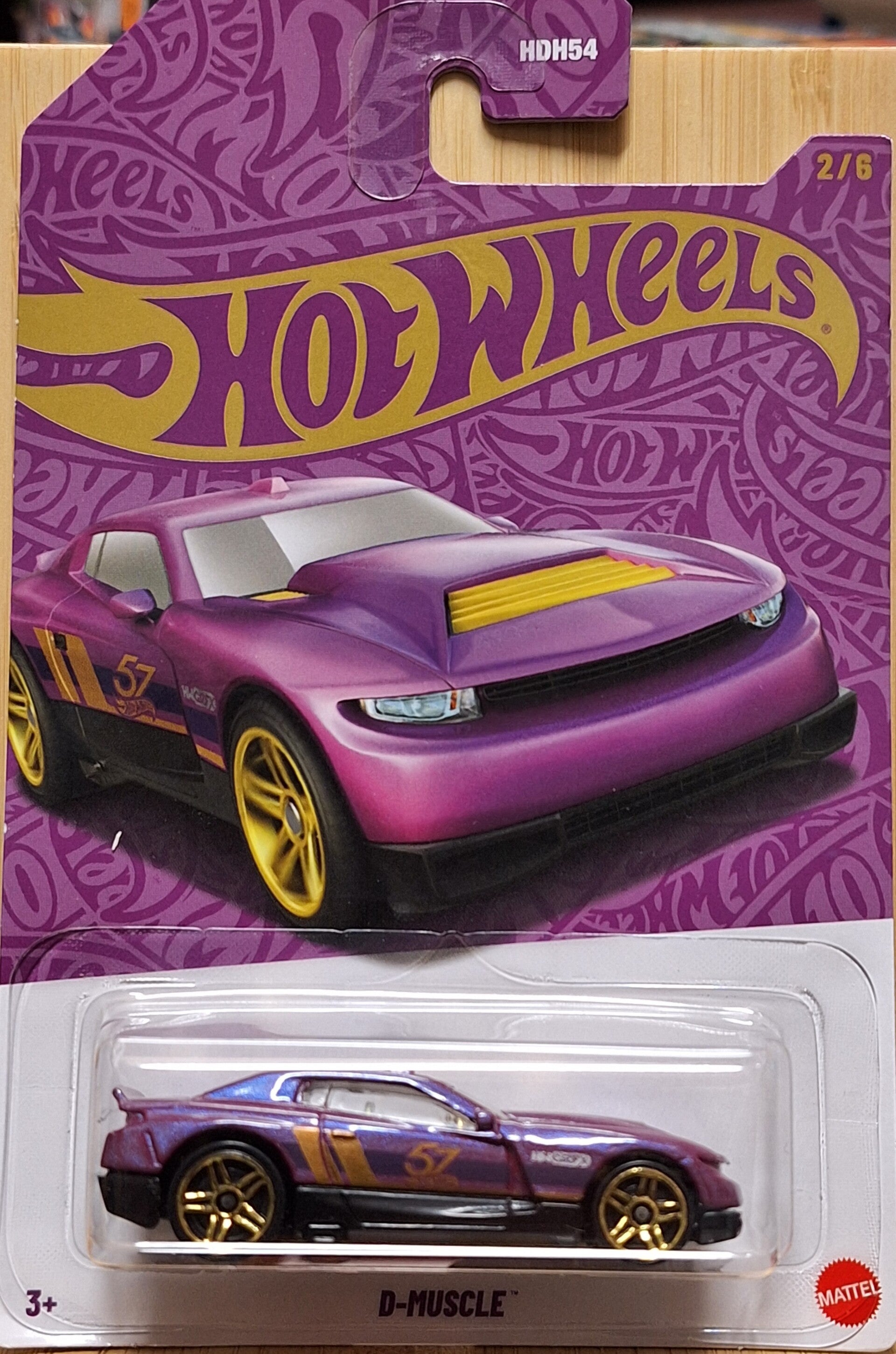 Hotwheels Pearl Chrome paars D Muscle