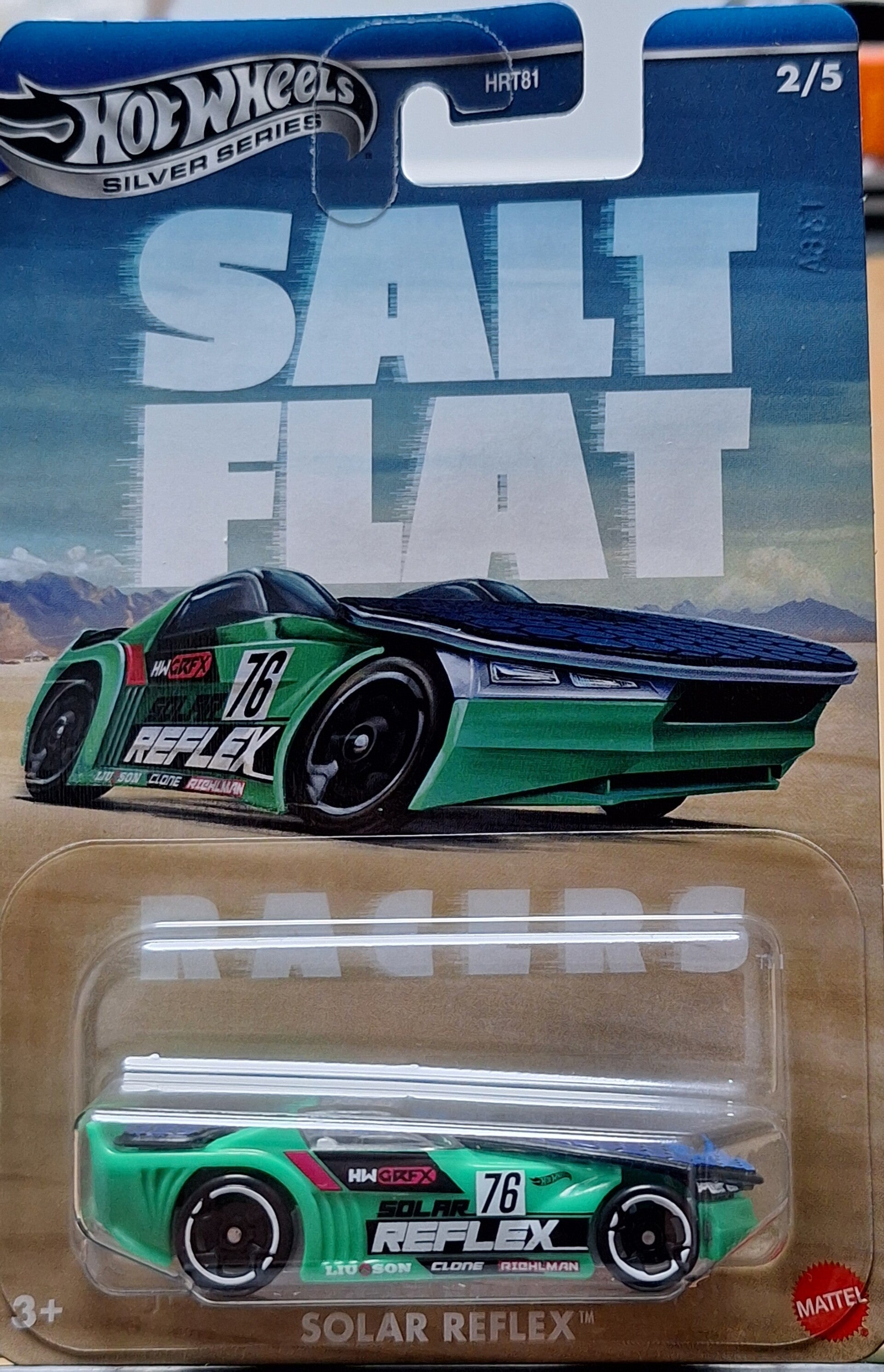 Hotwheels Salt flat Solar Reflex