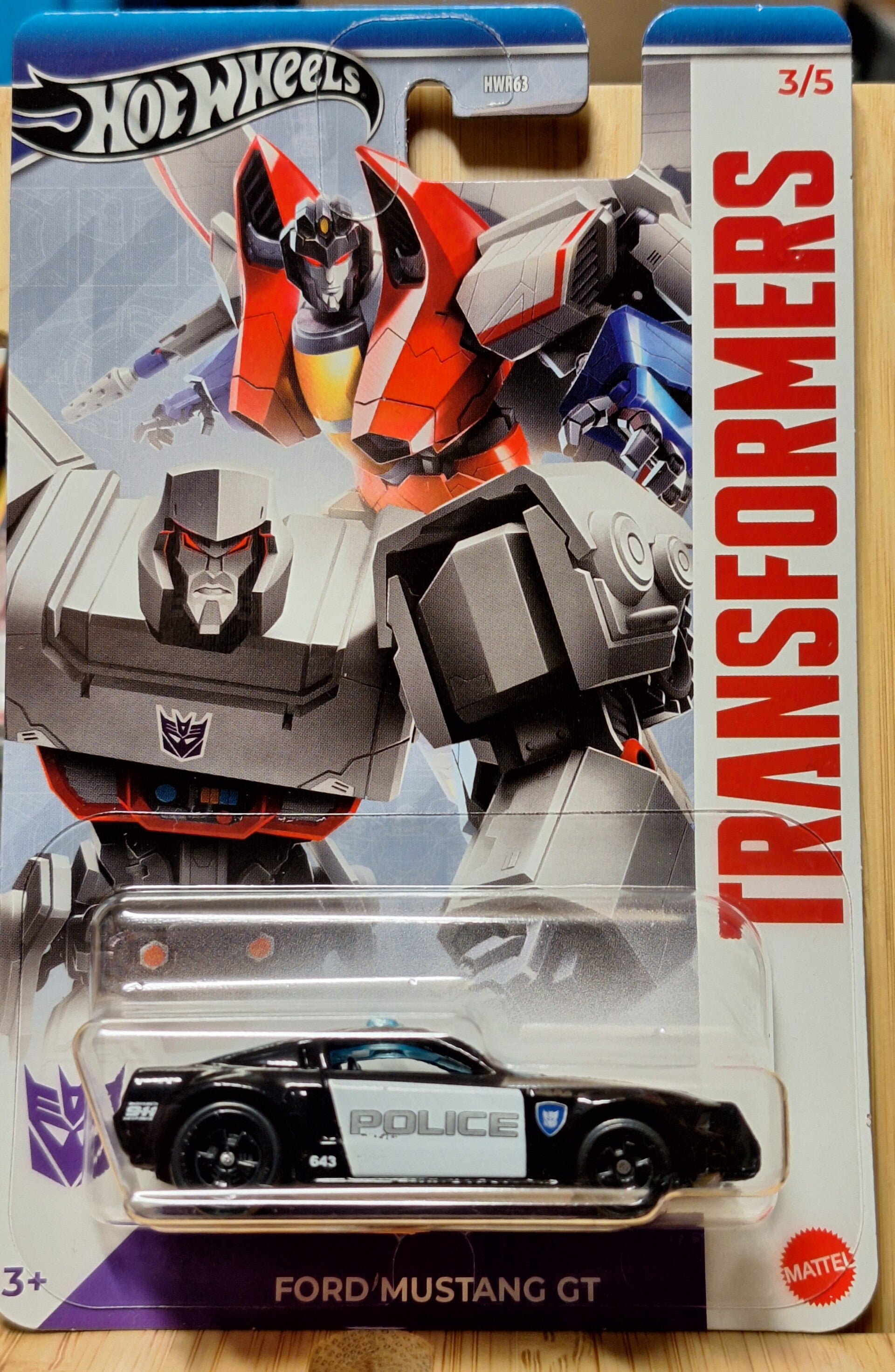 Hotwheels Transformers Ford Mustang GT