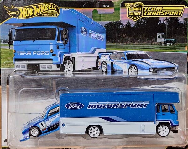 Hotwheels Team Transporter 88 Ford Capri GR5 Fleet Flyer