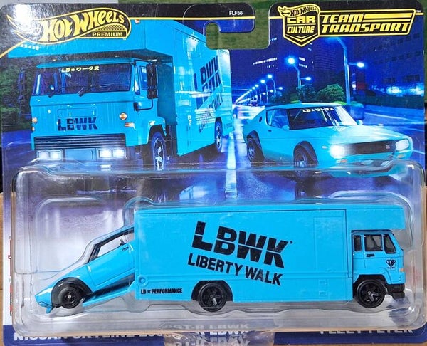 Hotwheels Team Transporter 69 Nissan Skyline 2000GT R LBWK Fleet Flyer