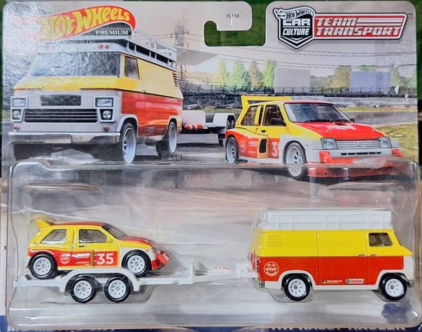 Hotwheels Team Transporter 47 MG Metro 6R4 HW Rally Hauler
