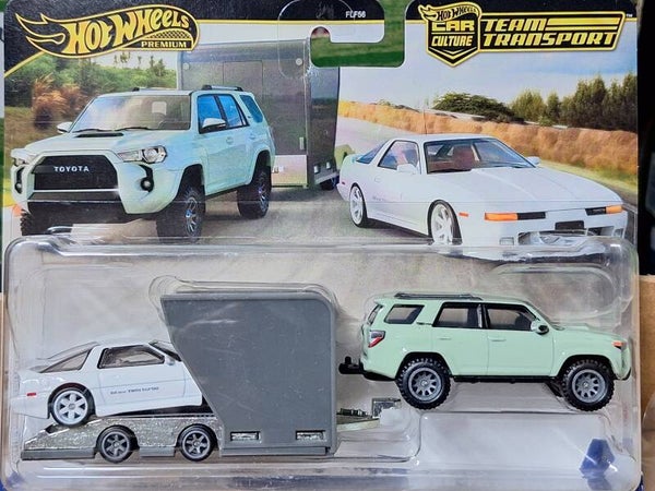 Hotwheels Team Transporter 72 '18 Toyota4Runner '89 Toyota Supra