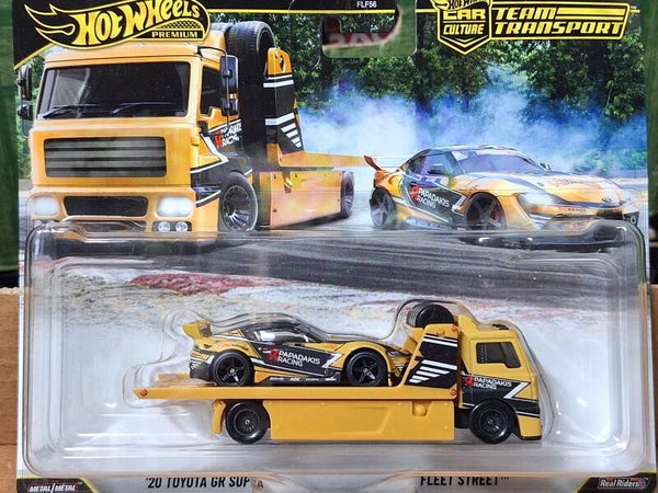 Hotwheels Team Transporter 86 '20 Toyota GR Supra Fleet Street