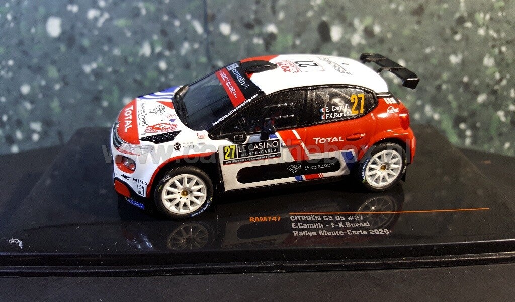 Ixo sport 1:43 - Citroen C3 R5 #27 Monte Carlo 2020 V436