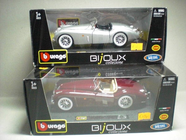 BburGO 1:24 Jaguar XK 120 Roadster GRIJS