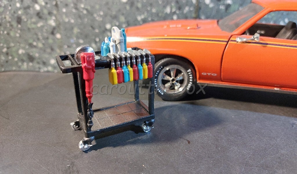 American Diorama 1/18 - Diorama figuur Detail Masters - Detailing cart AD594