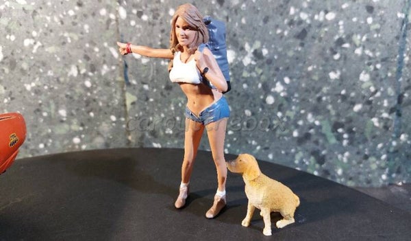 American Diorama 1/18 - Diorama figuur Outdoor - 705 Hitch-hiker AD467