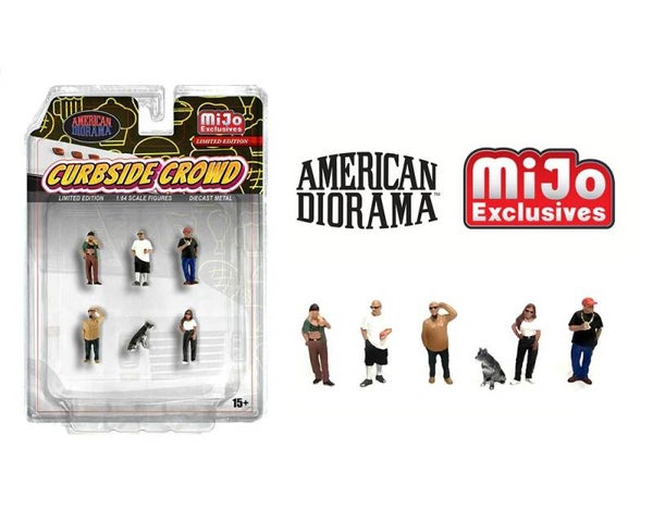 American Diorama 1/64 - Curbside Crowd AD587