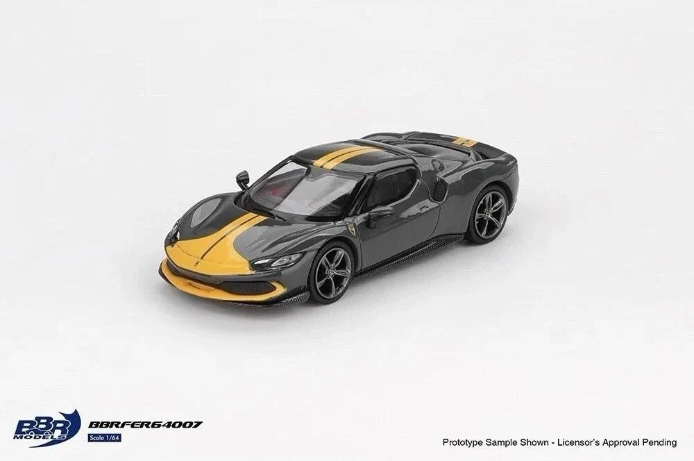 BBR 1/64 - Ferrari 296 GTB Grey/Yellow BBR036