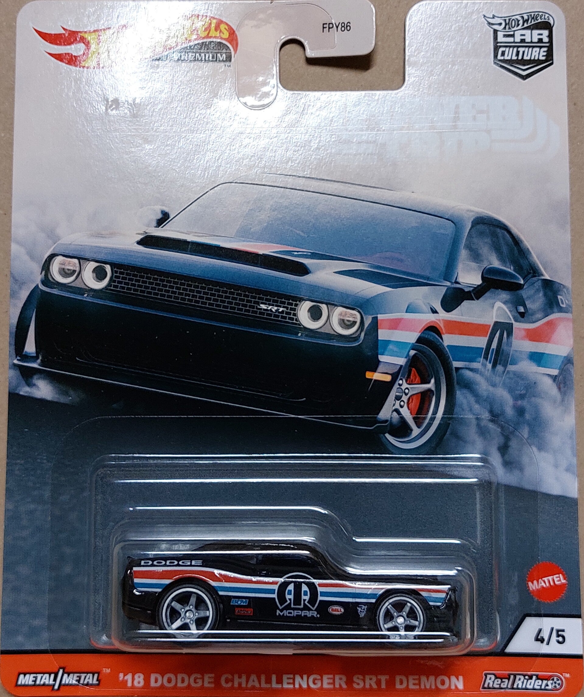 Hotwheels Power Trip '18 Dodge Challenger SRT Demon