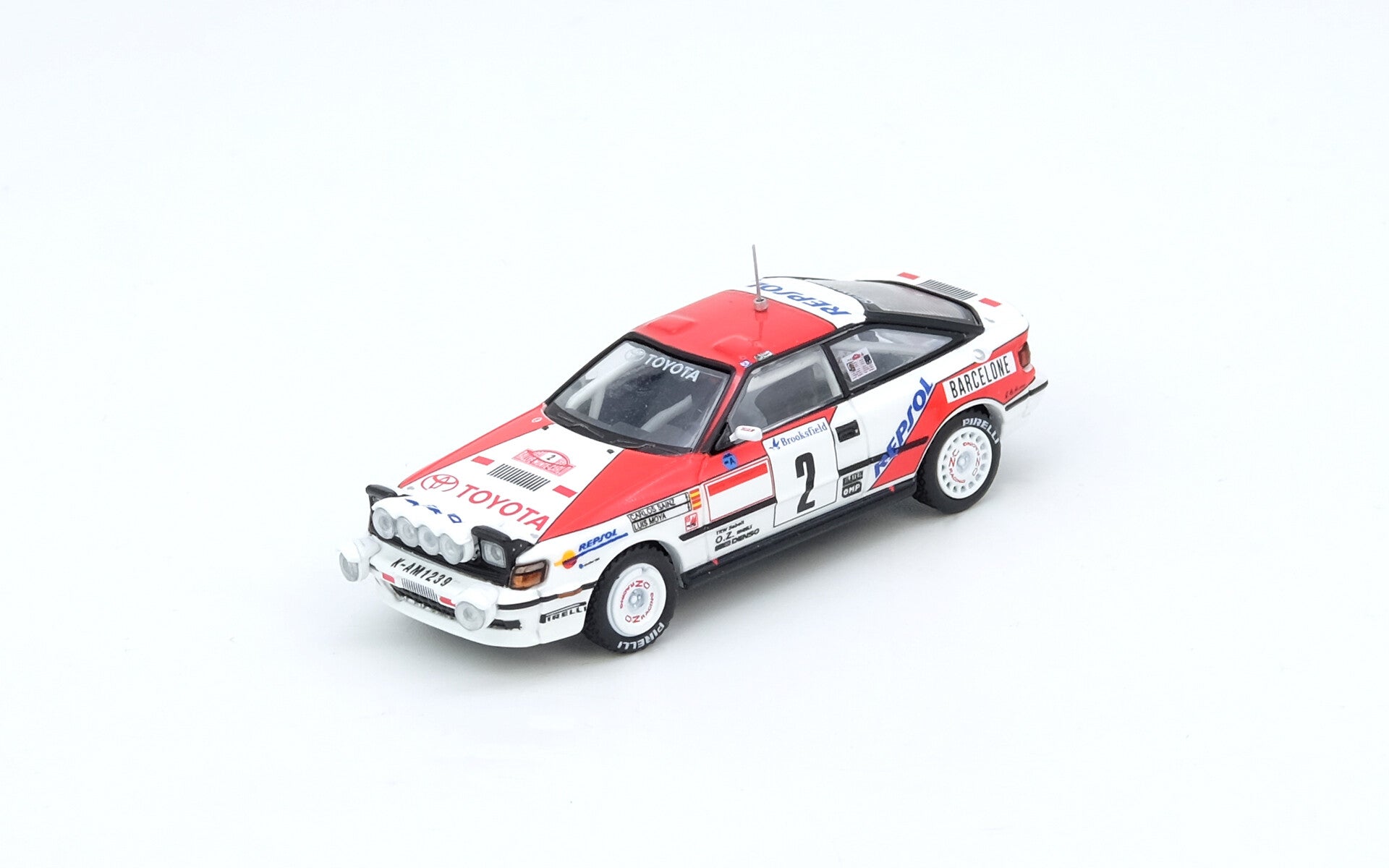 Inno64 1/64 - Toyota Celica GT-Four #2 Rally Monte-Carlo 1991 White / red In133