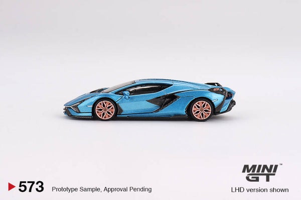 Mini GT 1/64 - Lamborghini Sián FKP 37 Blu Aegir Mgt128