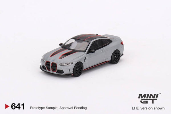 Mini GT 1/64 - BMW M4 CSL Frozen Brooklyn Grey Metallic Mgt141