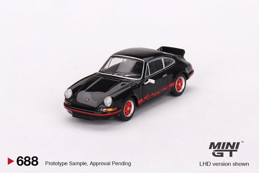 Mini GT 1/64 - Porsche 911 Carrera RS 2.7 Black with Red Livery Minigt192