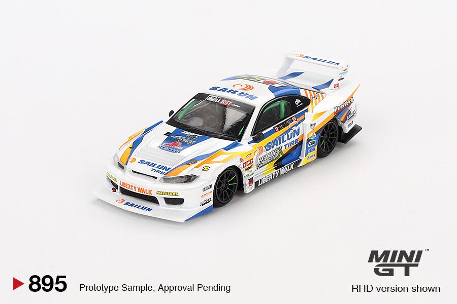 Mini GT 1/64 - Nissan LB-Super Silhouette S15 SILVIA #555 2023 Mgt296