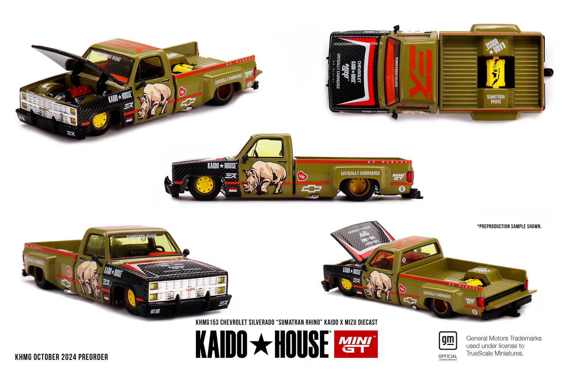 Mini GT 1/64 - Chevrolet Silverado “Sumatran Rhino” KAIDO Mgt317