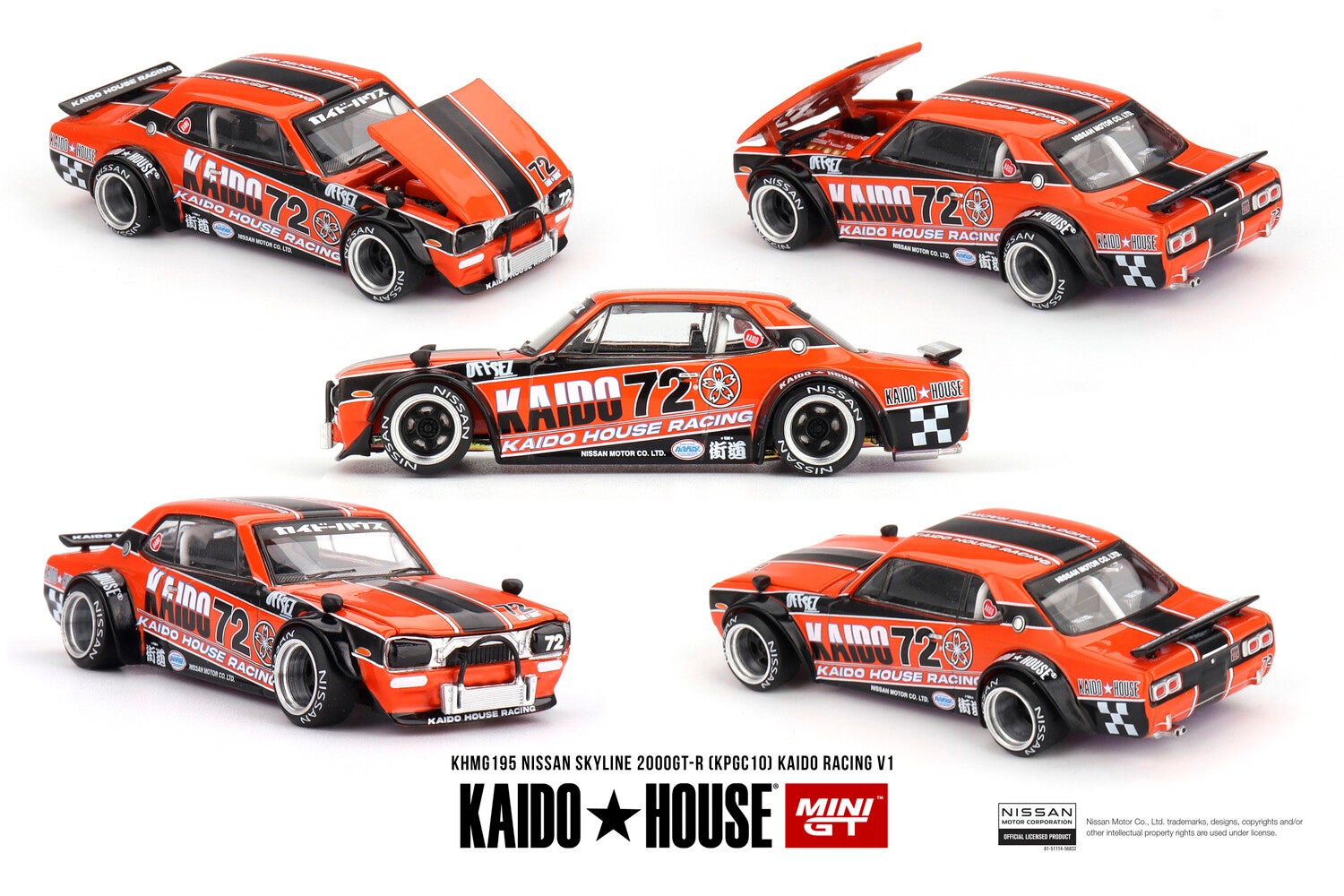 Mini GT 1/64 - Nissan Skyline 2000GT-R (KPGC10) Kaido Racing V1 Mgt388