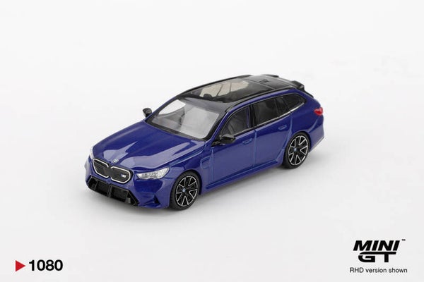 Mini GT 1/64 - BMW M5 Touring Marina Bay Blue Metallic Mgt417