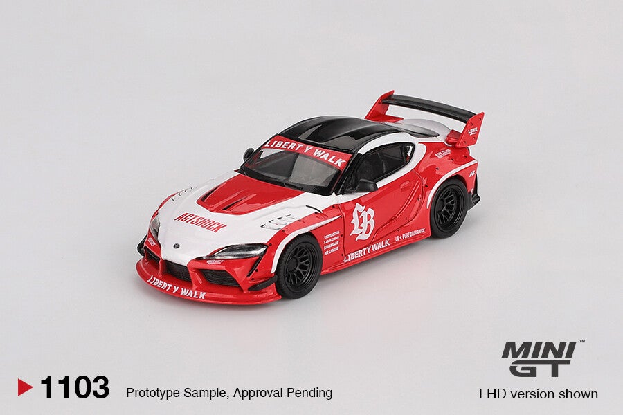 Mini GT 1/64 - LB-WORKS Toyota GR Supra Red Mgt445