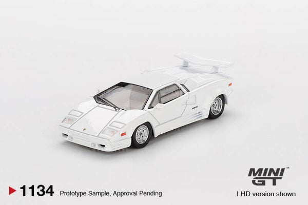 Mini GT 1/64 - Lamborghini Countach 25th Anniversary White Mgt450