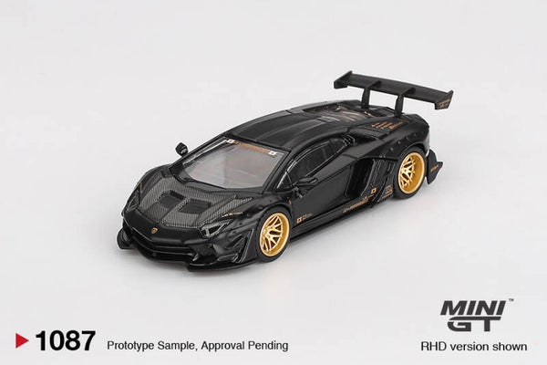 Mini GT 1/64 - LB★WORKS Lamborghini Aventador Limited Edition Matte Black Mgt463