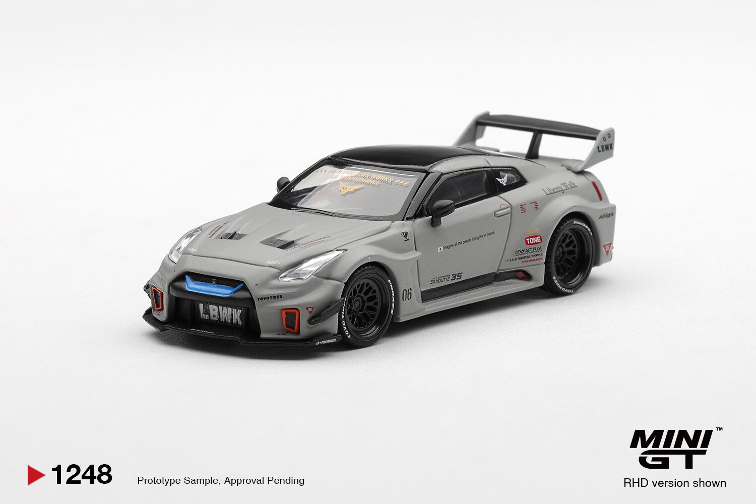 Mini GT 1/64 - NISSAN LB-Silhouette WORKS GT 35GT-RR Ver.1 Matt Grey Mgt499