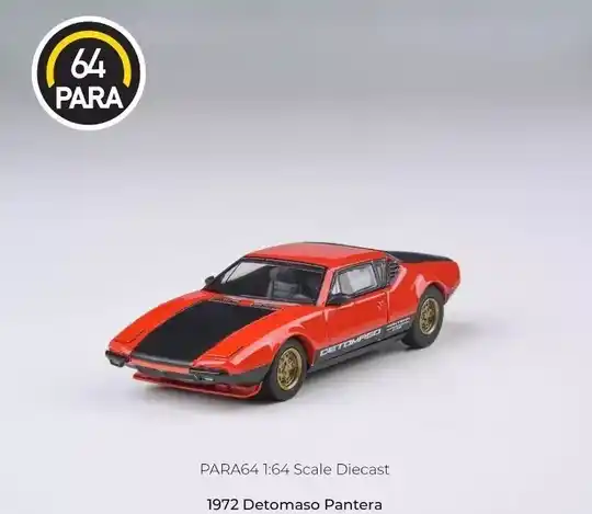 Para64 1/64 - De Tomaso Pantera red / black 1972 p64 044