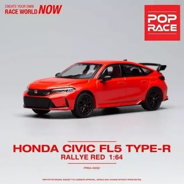 Pop Race 1/64 - Honda Civic Tyre R FL5 red pop014