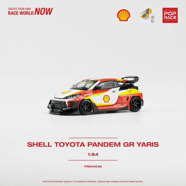 Pop Race 1/64 - Toyota GR Yaris Pandem SHELL pop058