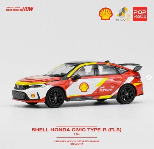 Pop Race 1/64 - Honda Civic Type R FLF5 SHELL pop057