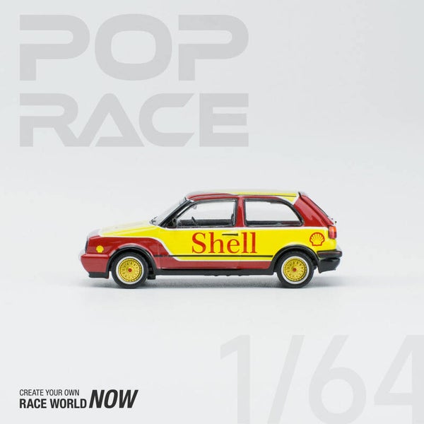 Pop Race 1/64 - Volkswagen VW Golf GTI MKII SHELL pop056