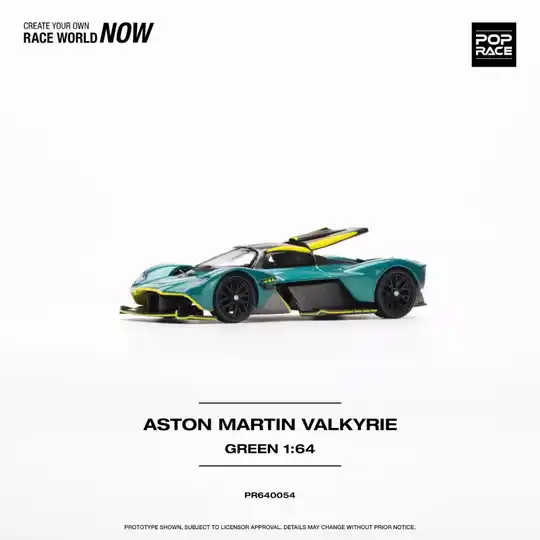 Pop Race 1/64 - Aston Martin Valkyrie Viridian Green pop071