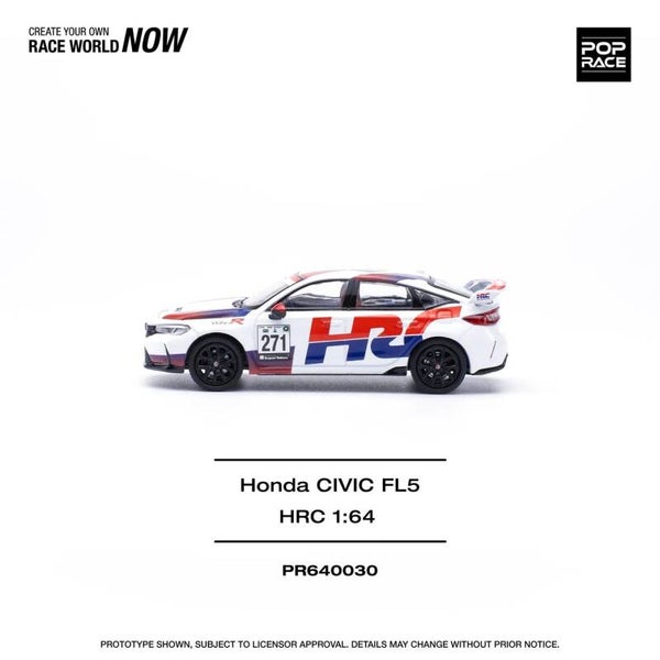 Pop Race 1/64 - Honda Civic Type R HRC 1:64 Pop140