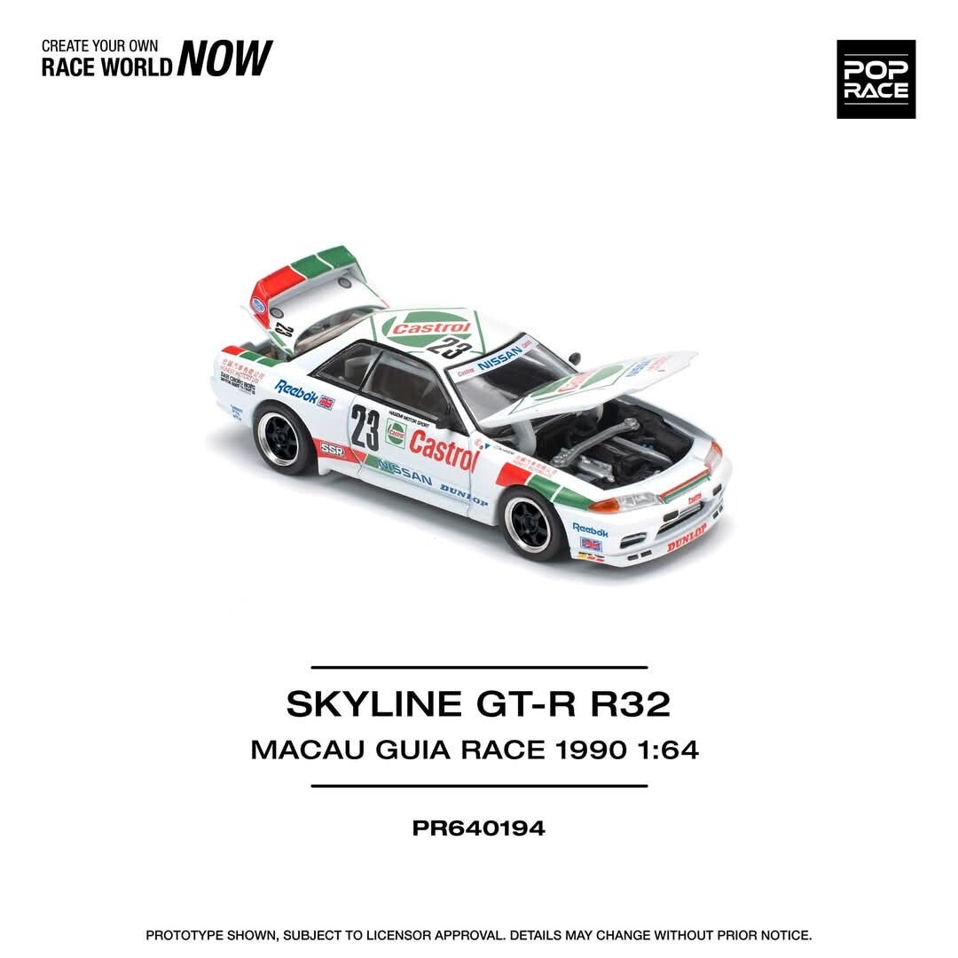 Pop Race 1/64 - Nissan Skyline GT-R BNR32 #23 1:64 Pop152