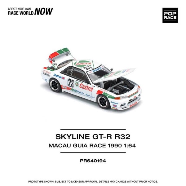 Pop Race 1/64 - Nissan Skyline GT-R BNR32 #23 1:64 Pop152