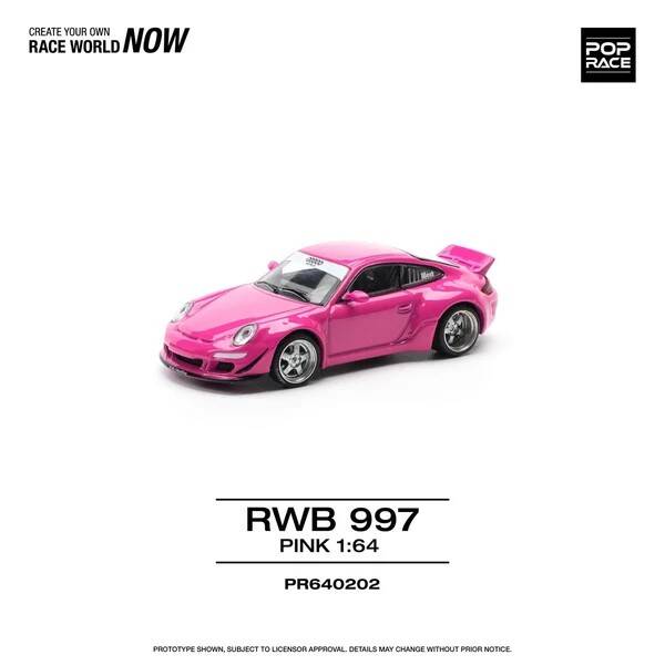 Pop Race 1/64 - Porsche RWB 997 Pink 1:64 Pop153