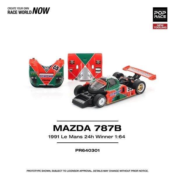 Pop Race 1/64 - Mazda 787B #55 1:64 Pop173