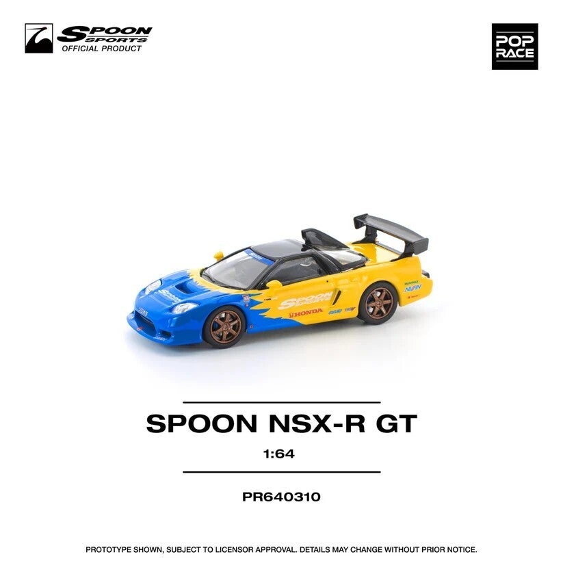 Pop Race 1/64 - Honda NSX R GT SPOON 1:64 Pop174