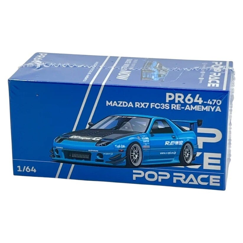 Pop Race 1/64 - Mazda RX7 FC3S RE-AMEMIYA V1 GEOPEND GEEN CHASE 1:64 Pop178
