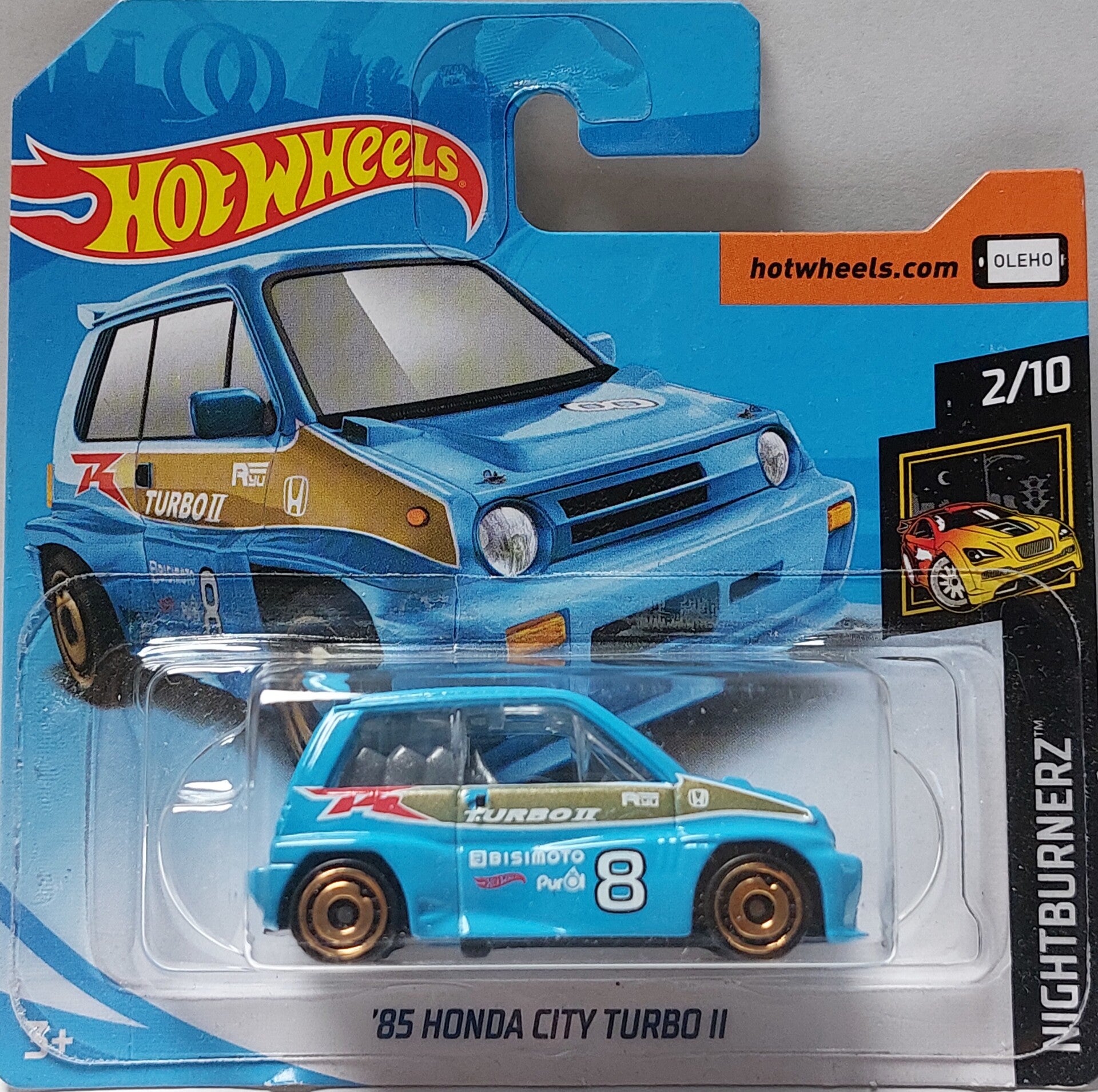 Hotwheels 2019  '85 Honda City Turbo II Blauw