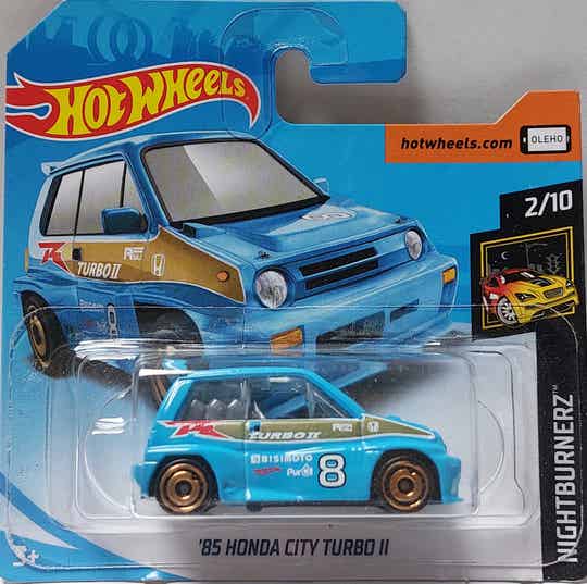 Hotwheels 2019  '85 Honda City Turbo II Blauw