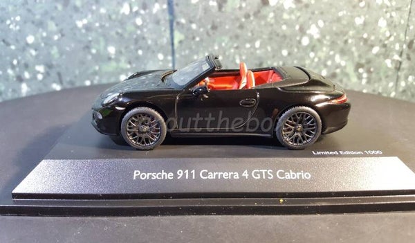 Schuco 1:43 - Porsche 911 GTS convertible zwart 1:43 Schuco Sch024
