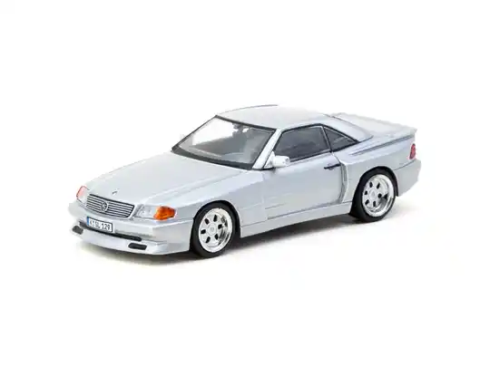 Tarmac Works 1/64 - Mercedes-Benz SL 500 Koenig Specials Silver GEOPEND GEEN CHASE Tar042 051