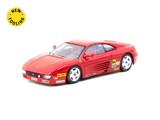 Tarmac Works 1/64 - Ferrari 348 Challenge Presentation red Tar099